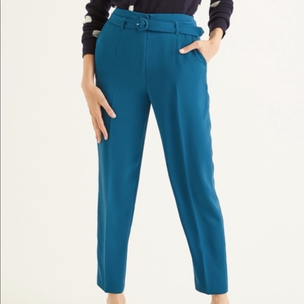 NWT Boden Belted, Taper Leg Trousers Sz 14